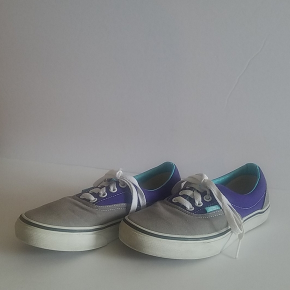 Vans Shoes - Vans Gray, Purple and Blue Sneaker Shoe
